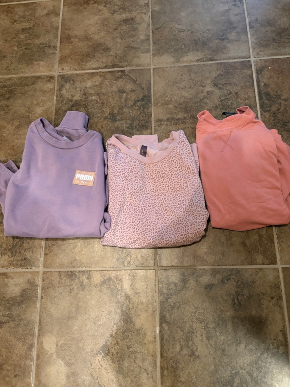 Women’s size small crewneck Lavender & Pink Pullover Sweatshirts - Set of 3